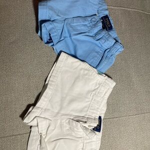 Polo by Ralph Lauren Kids Light Blue and White Shorts